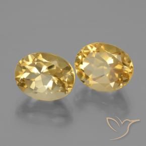 5.59 ct natürliche Tiefes Goldorange Citrin-Edelsteine, Oval, VVS