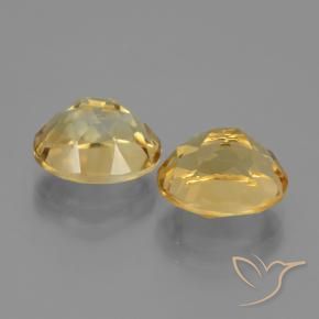 5.59 ct natürliche Tiefes Goldorange Citrin-Edelsteine, Oval, VVS