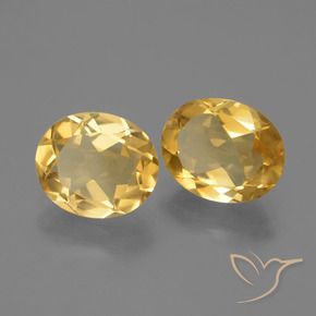 4.09 ct natürliche Mittel-Dunkelgold Citrin-Edelsteine, Oval, VVS-VS