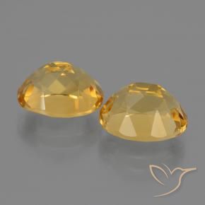 5.34 ct natürliche Mittel-Dunkelgold Citrin-Edelsteine, Oval, VVS-VS