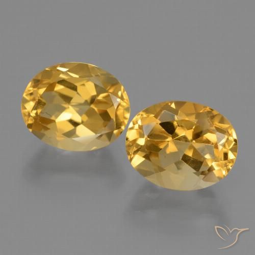 5.11ctw Natürlicher Dunkelgolden Citrin, Oval, VVS-VS