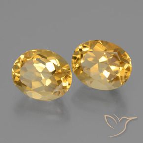 5.11 ct natürliche Dunkelgolden Citrin-Edelsteine, Oval, VVS-VS