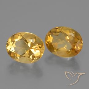 4.89 ct natürliche Dunkelgolden Citrin-Edelsteine, Oval, VVS-VS