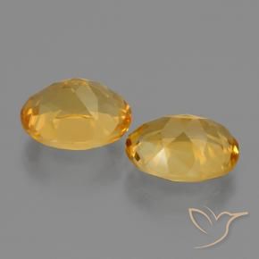 4.89 ct natürliche Dunkelgolden Citrin-Edelsteine, Oval, VVS-VS