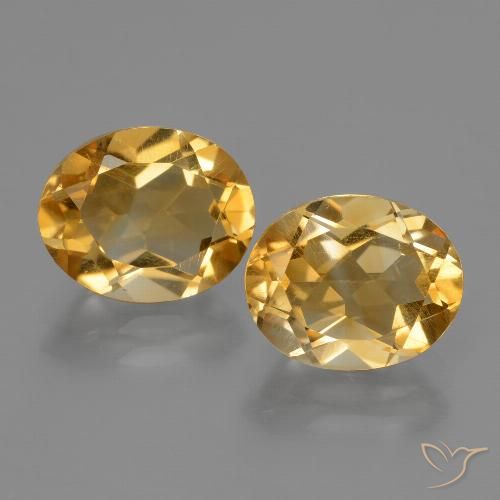 4.81ctw Natürlicher Mittelhelles Gold Citrin, Oval, VVS-VS