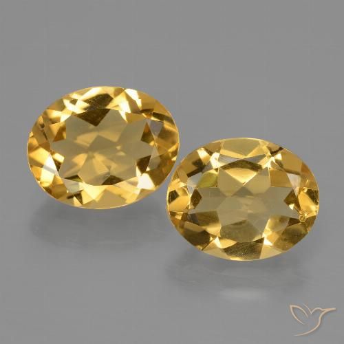 4.23ctw Natürlicher gold-orange Citrin, Oval, VVS