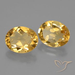 4.23 ct natürliche gold-orange Citrin-Edelsteine, Oval, VVS