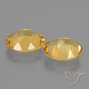 4.23 ct natürliche gold-orange Citrin-Edelsteine, Oval, VVS