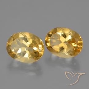 4.91 ct natürliche Tiefes Goldorange Citrin-Edelsteine, Oval, VVS-VS