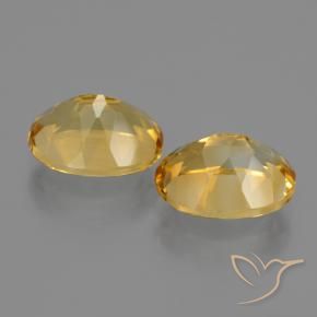 4.91 ct natürliche Tiefes Goldorange Citrin-Edelsteine, Oval, VVS-VS