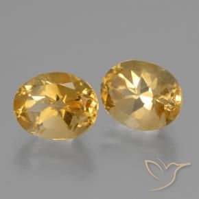 5.49 ct natürliche Tiefes Goldorange Citrin-Edelsteine, Oval, VVS