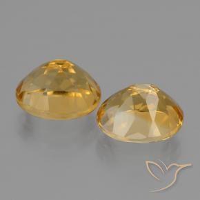 5.49 ct natürliche Tiefes Goldorange Citrin-Edelsteine, Oval, VVS