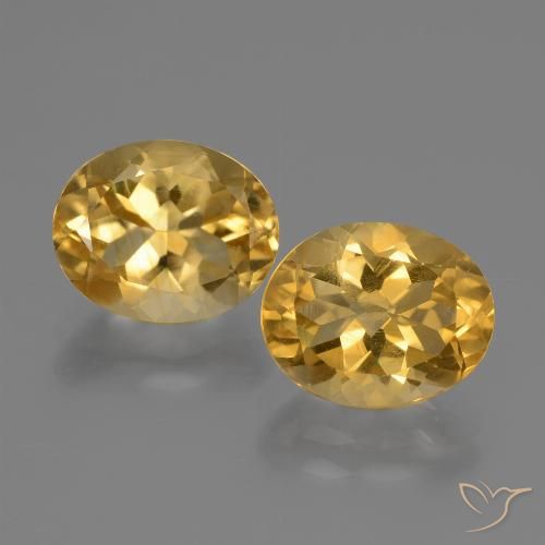 4.65ctw Natürlicher Mittel-Dunkelgold Citrin, Oval, VS