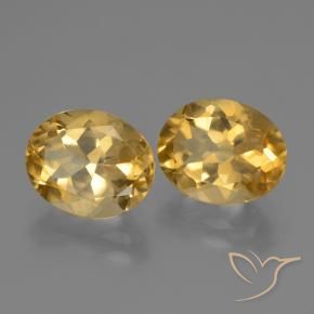 4.65 ct natürliche Mittel-Dunkelgold Citrin-Edelsteine, Oval, VS