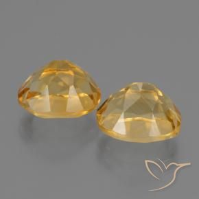 5.63 ct natürliche Tiefes Goldorange Citrin-Edelsteine, Oval, VVS
