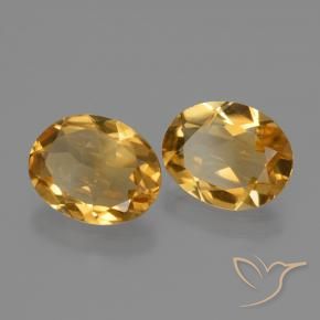 3.69 ct natürliche Golden Citrin-Edelsteine, Oval, VVS