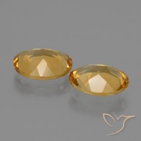 3.69 ct natürliche Golden Citrin-Edelsteine, Oval, VVS