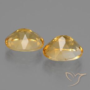5.03 ct natürliche Tiefes Goldorange Citrin-Edelsteine, Oval, VVS-VS