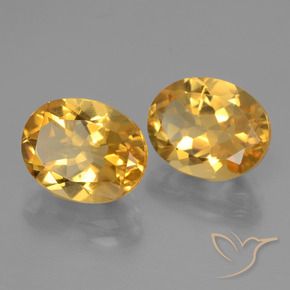 5.21 ct natürliche Mittel-Dunkelgold Citrin-Edelsteine, Oval, VVS-VS