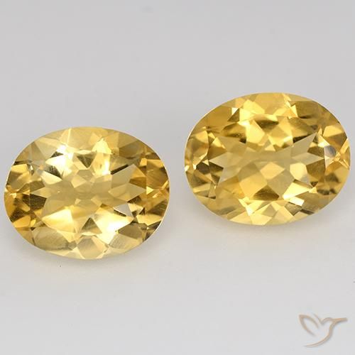 4.70ctw Natürlicher gold-orange Citrin, Oval, VVS-VS