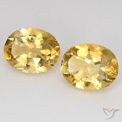 4.70 ct natürliche gold-orange Citrin-Edelsteine, Oval, VVS-VS