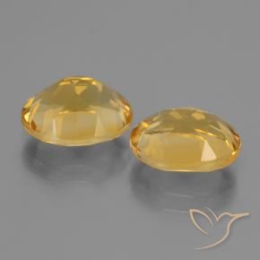 4.97 ct natürliche Tiefes Goldorange Citrin-Edelsteine, Oval, VVS-VS