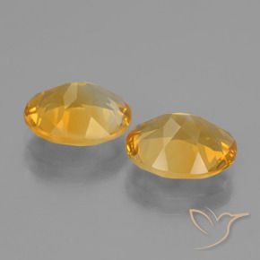 4.35 ct natürliche Tiefes Goldorange Citrin-Edelsteine, Oval, VVS-VS