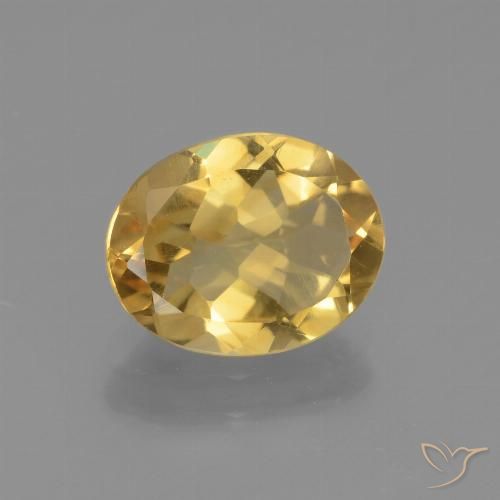 2.07ct Natürlicher gold-orange Citrin, Oval, VVS-VS