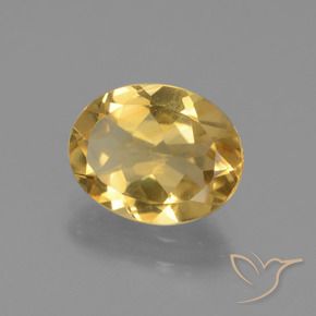 9,17 ctw natürlicher gold-orange Citrin, Oval, VVS-VS