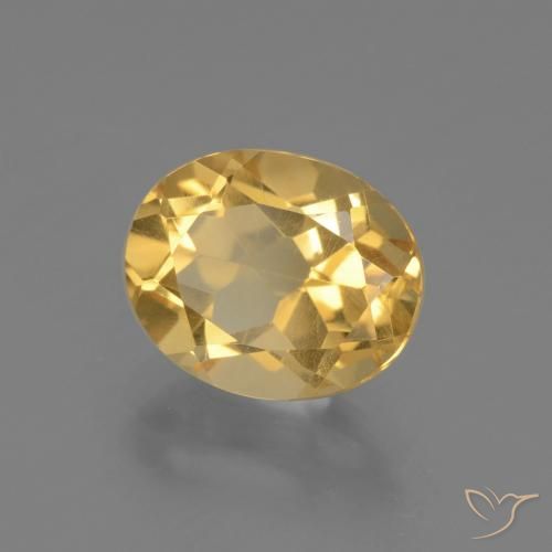 9,17 ctw natürlicher Golden Citrin, Oval, VS