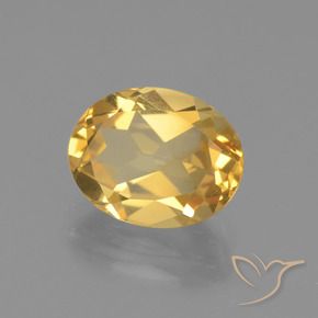 9,17 ctw natürlicher Mittel-Dunkelgold Citrin, Oval, VVS-VS