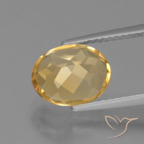9,17 ctw natürlicher Mittel-Dunkelgold Citrin, Oval, VVS-VS