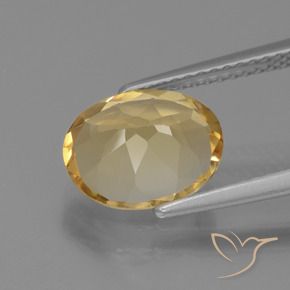 9,17 ctw natürlicher gold-orange Citrin, Oval, VS
