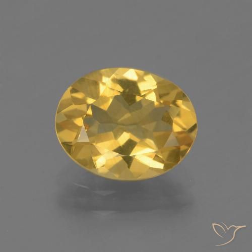 2.15ct Natürlicher Golden Citrin, Oval, VVS-VS