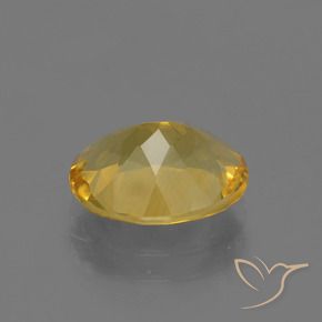 9,17 ctw natürlicher Golden Citrin, Oval, VVS-VS