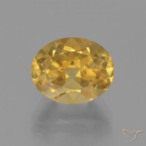 2.98ct Natürlicher Mittelgold Citrin, Oval, VVS