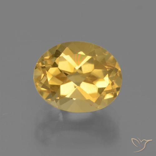 2.84ct Natürlicher gold-orange Citrin, Oval, VVS-VS
