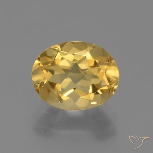2.63ct Natürlicher gold-orange Citrin, Oval, VVS-VS