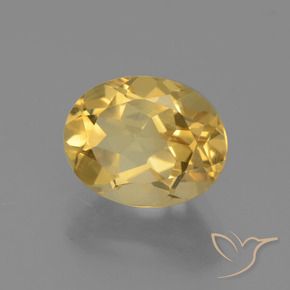 9,17 ctw natürlicher gold-orange Citrin, Oval, VVS-VS