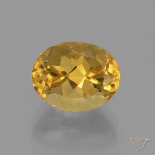 2.78ct Natürlicher Dunkelgolden Citrin, Oval, VVS-VS