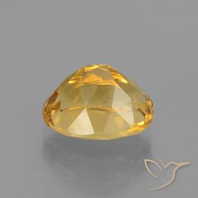 9,17 ctw natürlicher Dunkelgolden Citrin, Oval, VVS-VS