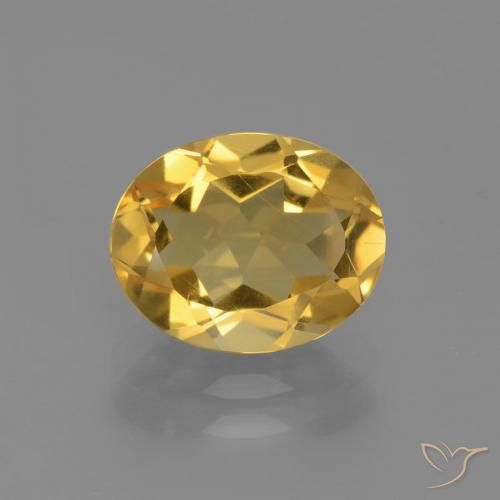 2.24ct Natürlicher Mittelhelles Gold Citrin, Oval, VVS