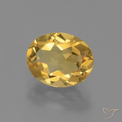 9,17 ctw natürlicher Mittelhelles Gold Citrin, Oval, VVS