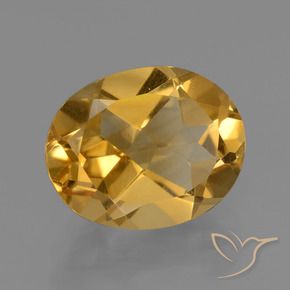 9,17 ctw natürlicher Mittel-Dunkelgold Citrin, Oval, VVS