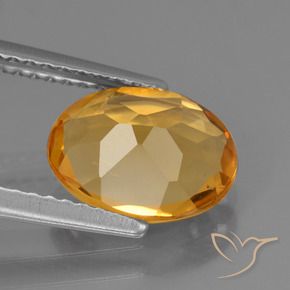 1,75 ctw natürlicher goldener Citrin, Oval Schliff, VVS
