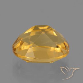 9,17 ctw natürlicher Tiefes Goldorange Citrin, Oval, VVS-VS