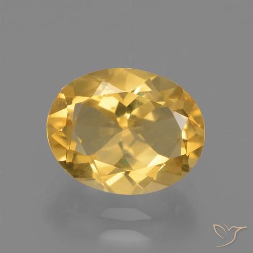 2.41ct Natürlicher Helles Gold Citrin, Oval, VS