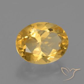 9,17 ctw natürlicher Helles Gold Citrin, Oval, VS