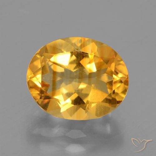 2.72ct Natürlicher Tiefes Orange-Gold Citrin, Oval, VVS-VS