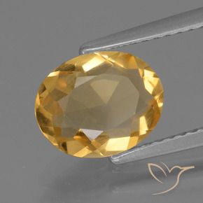 9,17 ctw natürlicher Mittel-Dunkelgold Citrin, Oval, VS